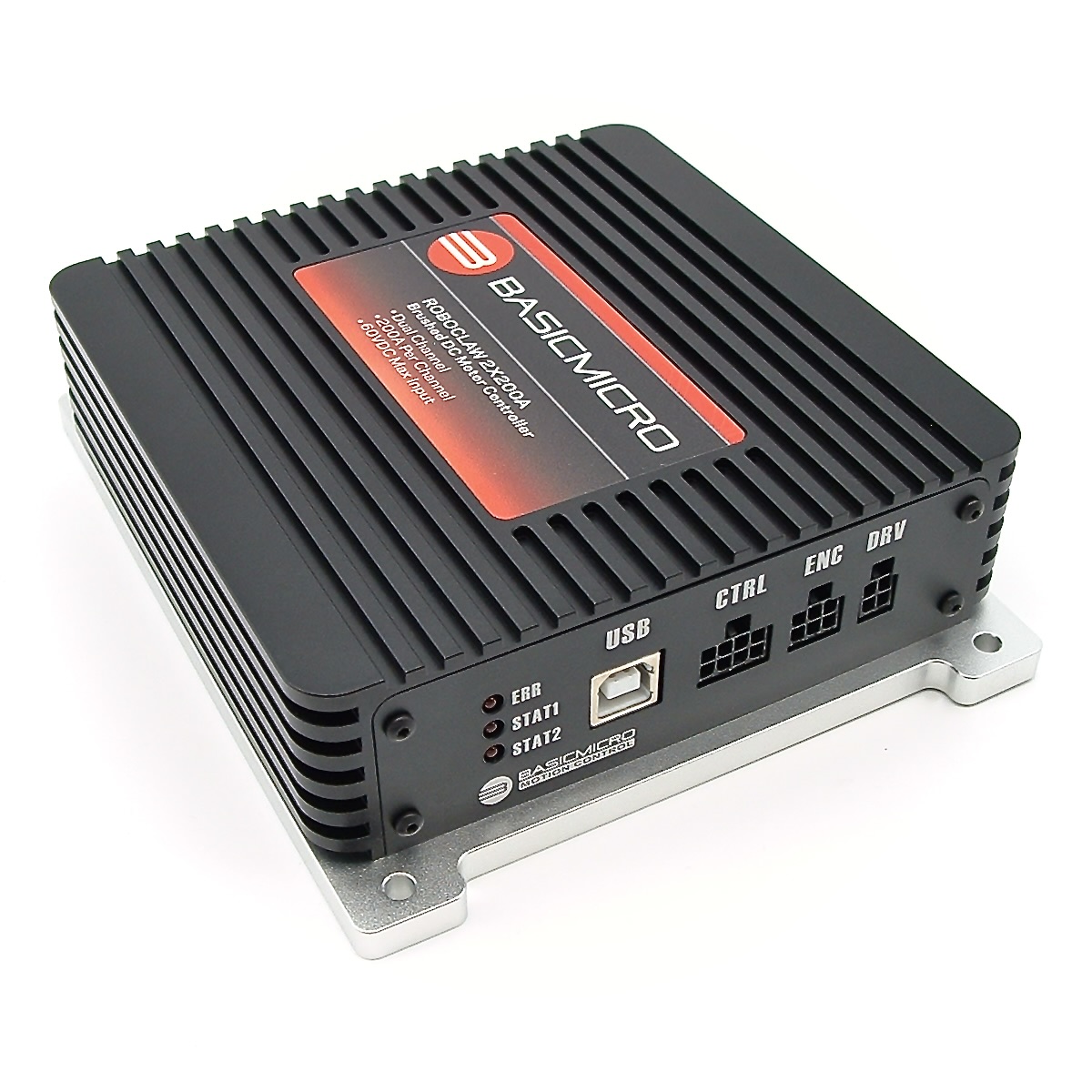 RoboClaw 2X200A motor controller, alternate view
